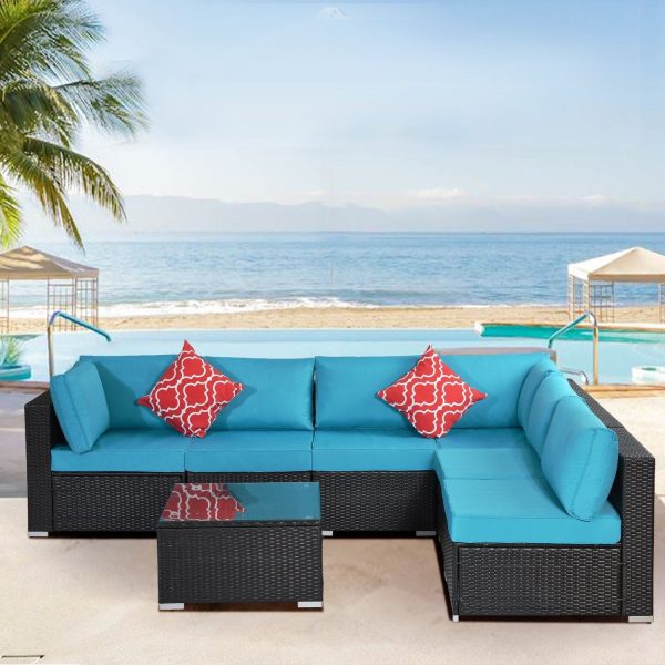 Segmart? 7 Piece Patio Furniture Sofa Sets