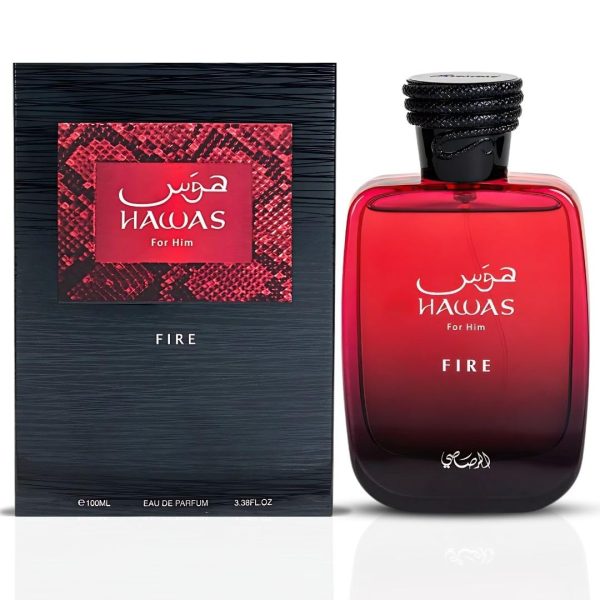 RASASI Hawas Fire | Eau de Parfum Spray | Size: 3.4 FL OZ / 100ml