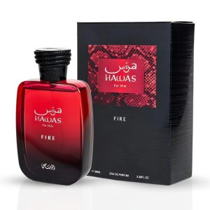 RASASI Hawas Fire | Eau de Parfum Spray | Size: 3.4 FL OZ / 100ml